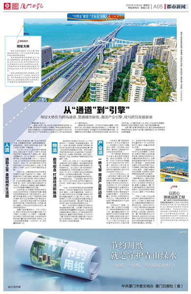 1764920409619148.jpg 1205【集团党办】厦门日报:从“通道”到“引擎”翔安大桥作为跨海通道,贯通城市脉络、激活产业引擎,续写跨岛发展新章_调整大小.jpg